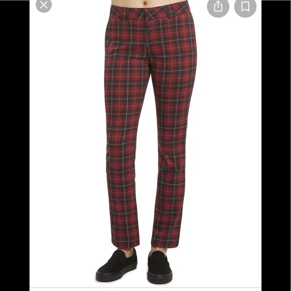 Dickies Denim - 𝅺dickies Red Plaid Pants Bin A1